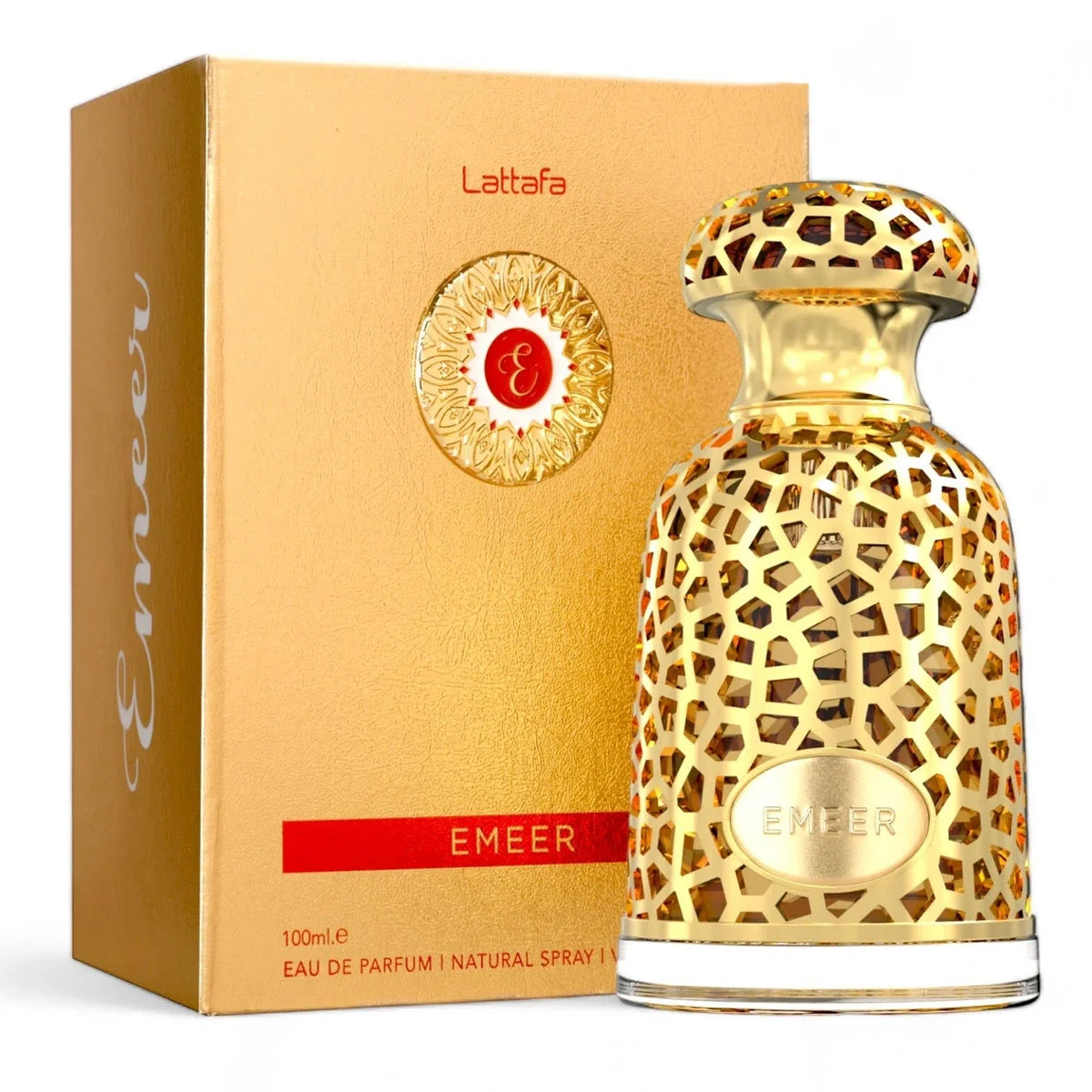 Lattafa Emeer 3.4 oz EDP Unisex — bottle with box