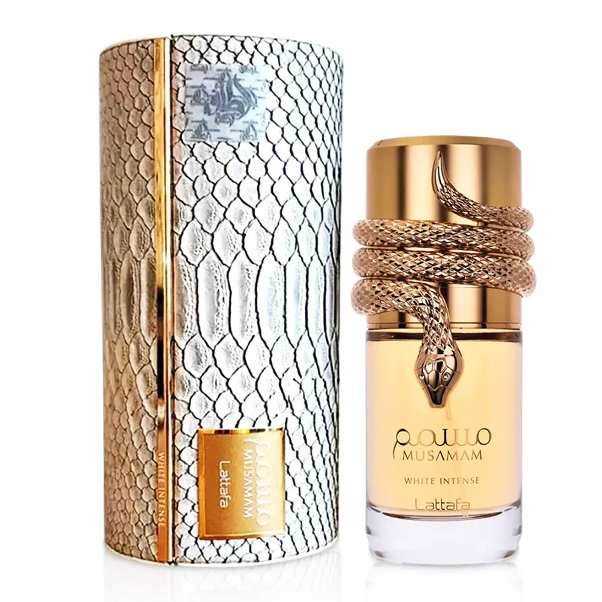 Musamam White 3.4 oz EDP for women — bottle with box