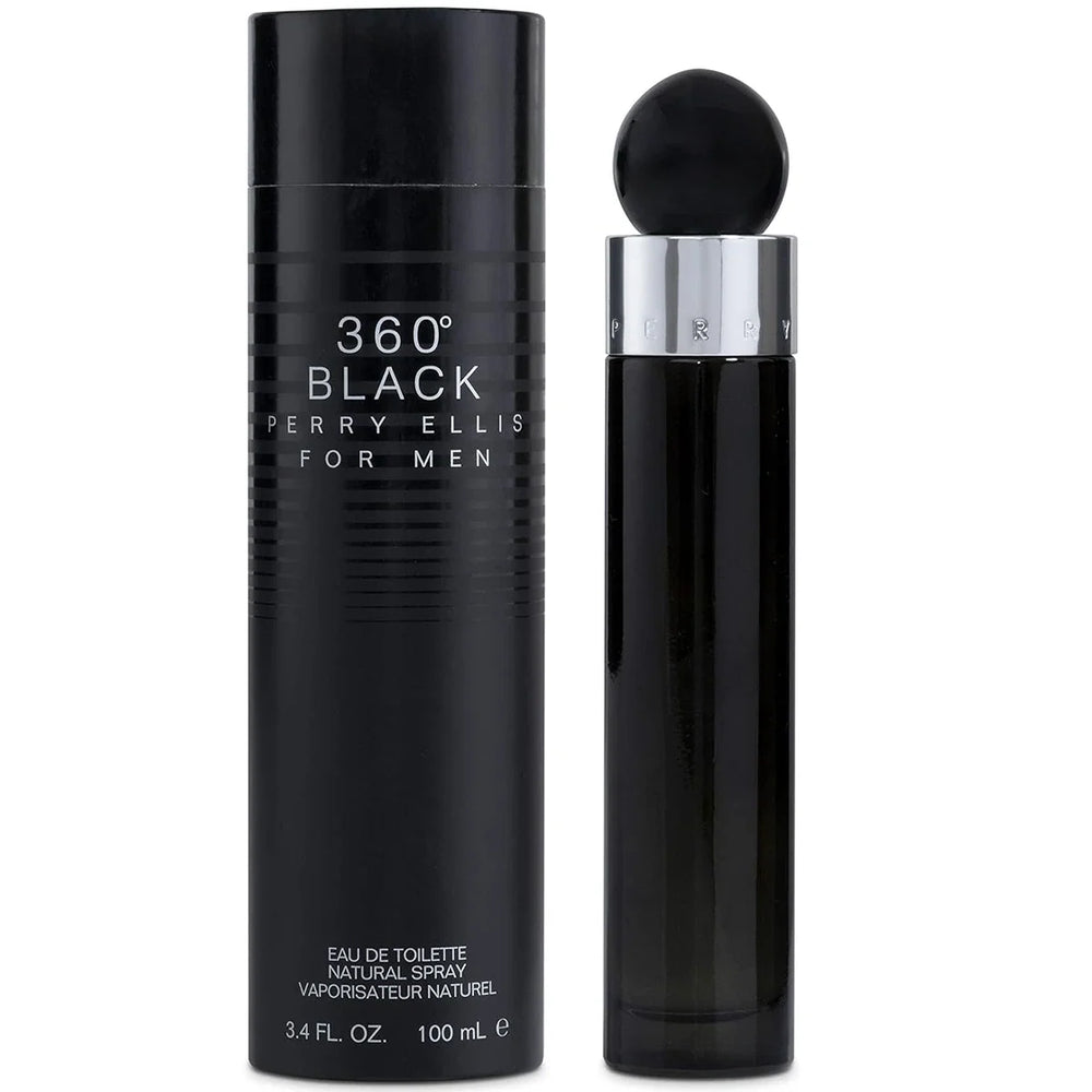 Perry Ellis 360 Black Eau de Toilette 3.4 oz for Men