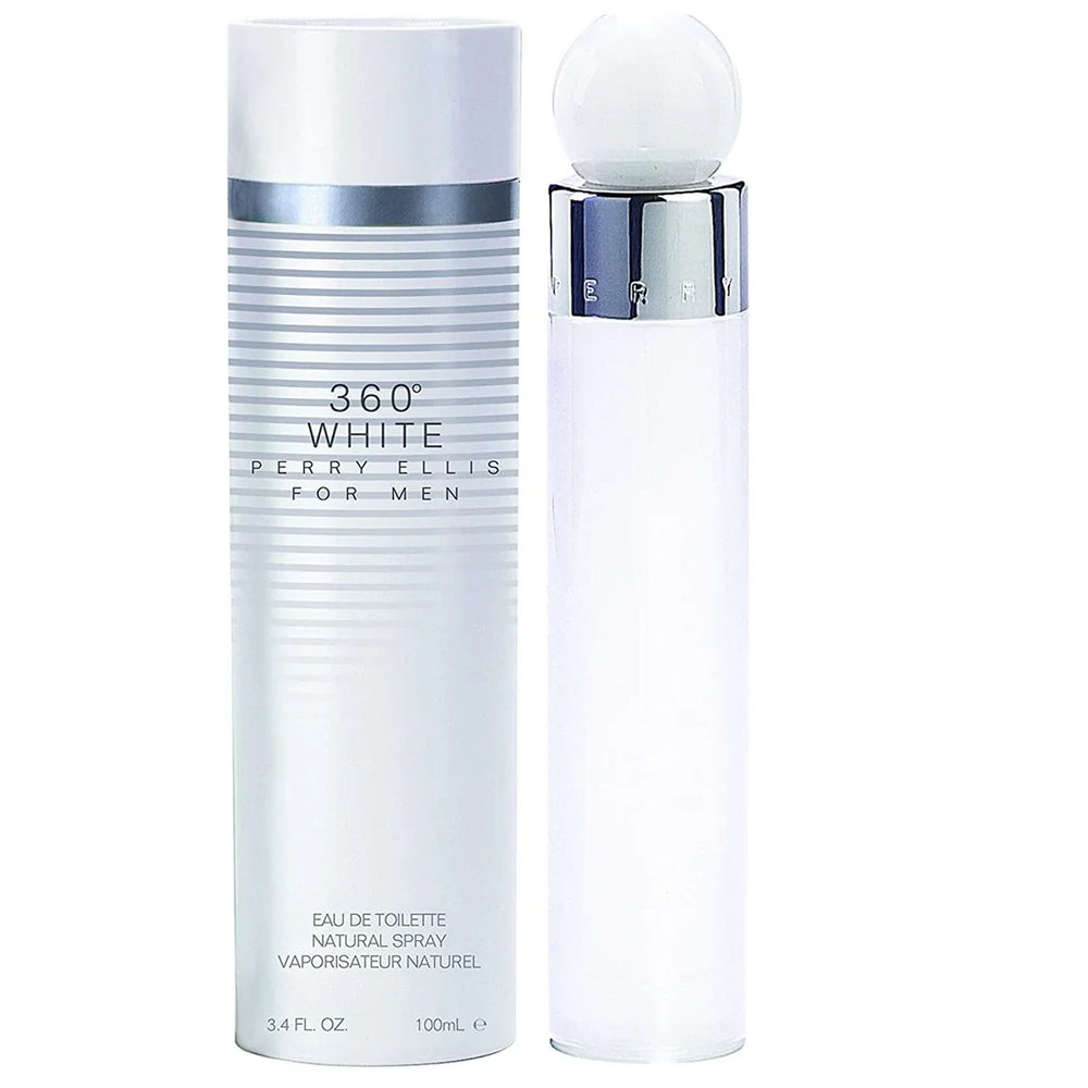 Perry Ellis 360 White Eau de Toilette 3.4 oz for Men